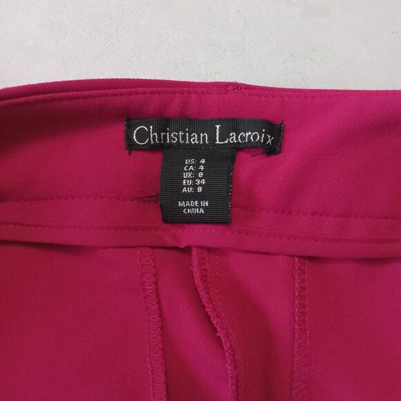 Christian Lacroix Pink Wide Leg Pants - Picture 6 of 11